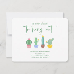 Faire-part Un Nouvel Endroit Pour Se Détendre ! Cactus Nouvel