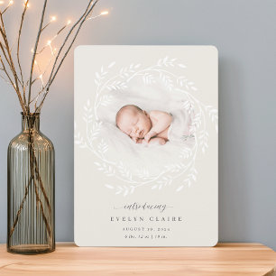 Faire-part Une Branche fraîche   Photo Naissance