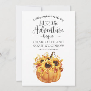 Faire-part Une Petite Aventure Citrouille Commence La Grosses