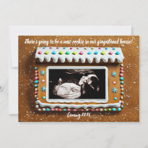 Faire-part Unique Maison en pain d'épices Baby Ultrasound Gro