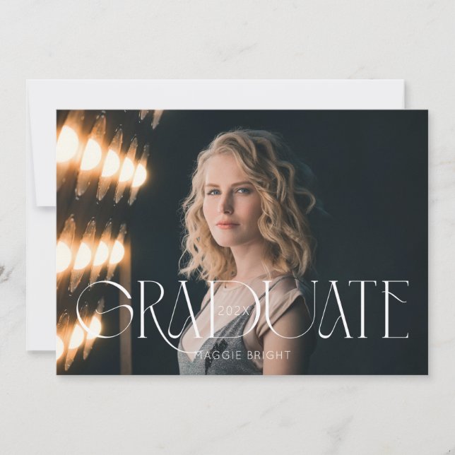 Faire-part universitaire moderne (Devant)