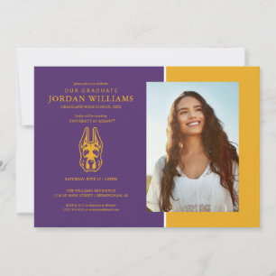 Faire-part Université d'Albany Chef de la mascotte Great Dane