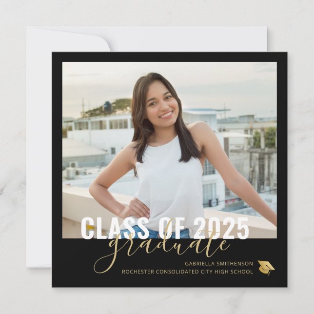 Faire-part Université de Black Gold (Devant)