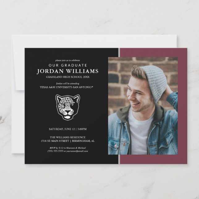 Faire-part Université Texas A&M de San Antonio | Jaguars (Devant)