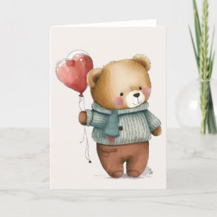 Faire-part Valentine Bear