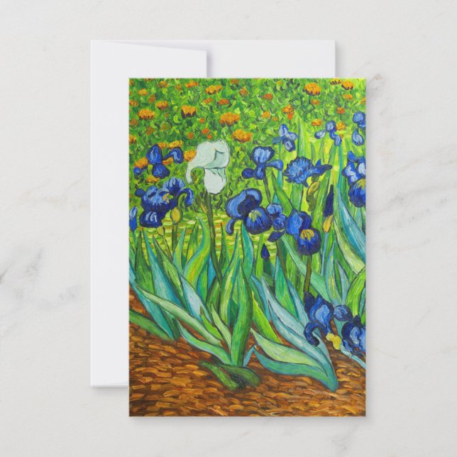 Faire-part Van Gogh Irises (Devant)