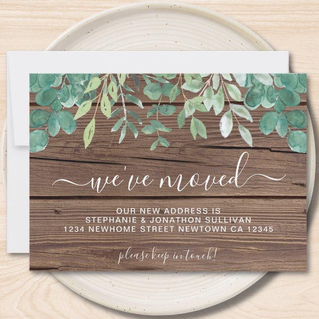 Faire-part Verdure Nous avons déplacé le bois de la grange (Créateur téléchargé)