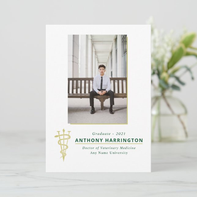 Faire-part vétérinaire (Debout devant)