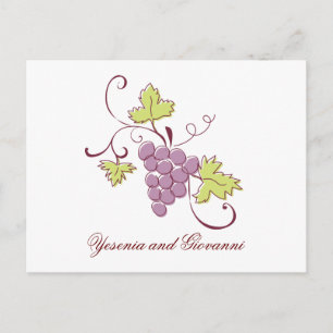 Faire-part Vignoble toscan Enregistrer la date carte postale
