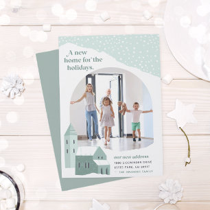 Faire-part Village de neige   Photo Holiday Moving