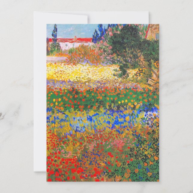 Faire-part Vincent Van Gogh Flower Garden (Devant)