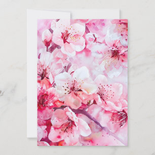 Faire-part Vintage Fleur Pétale Rose Douce