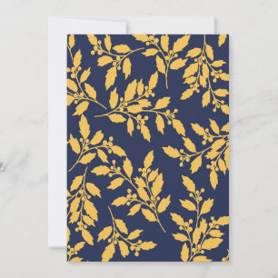 Faire-part Vintage Golden Mistletoe