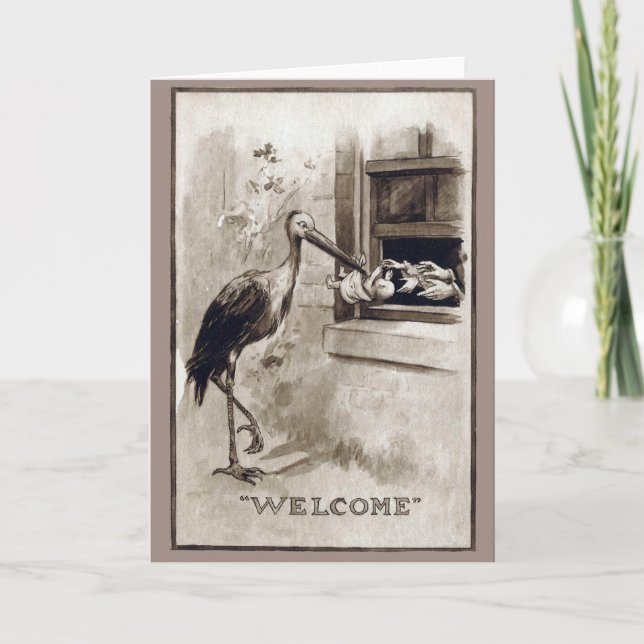 Faire-part Vintage pour bébé (Devant)