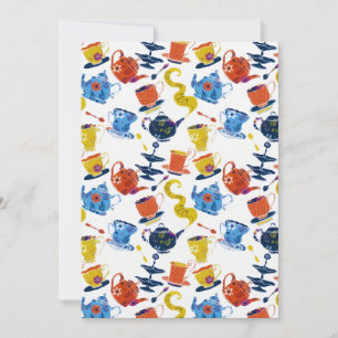 Faire-part Vintage Retro Winter Whimsical Tea Party