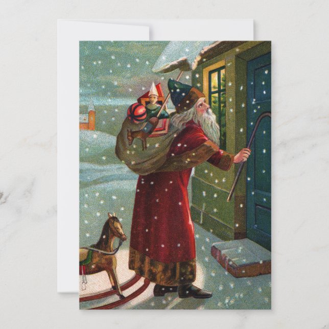 Faire-part Visite de minuit à Père Noël (Devant)