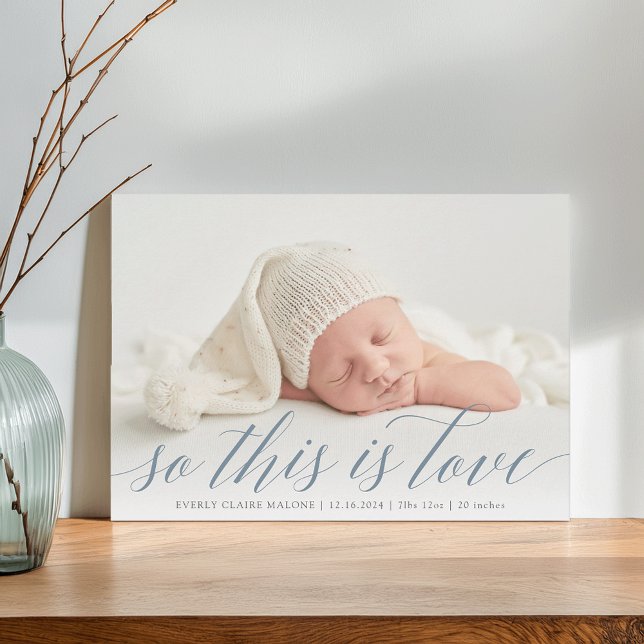 Faire-part Voici Love Photo Naissance (Créateur téléchargé)