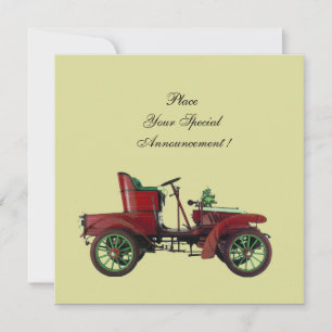 FAIRE-PART VOITURE RETRO, RESTAURATION AUTO