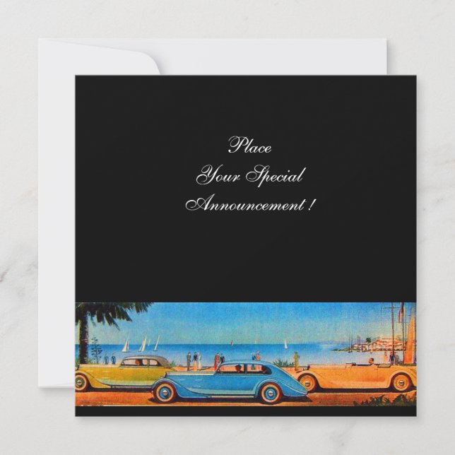 FAIRE-PART VOITURES RÉTRO (Devant)