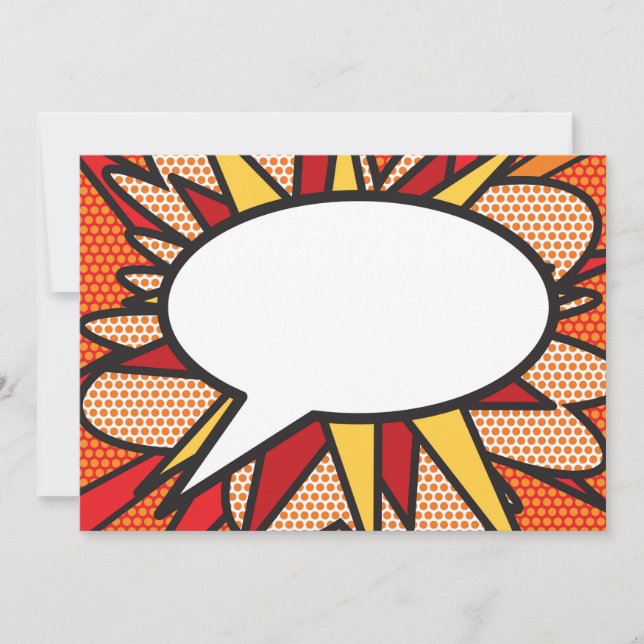 Faire-part Votre bulle de message vocale drôle rétro bande de (Devant)