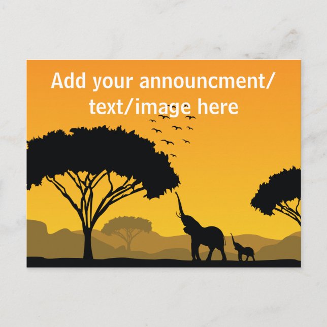 Faire-part Votre carte postale d'annonce/conception (Devant)