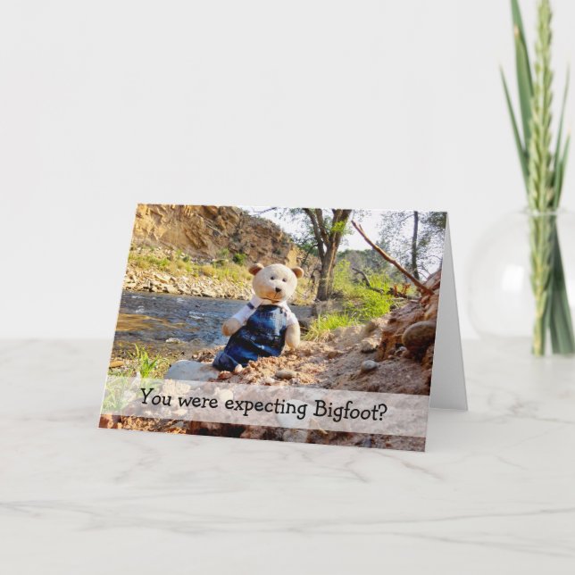 FAIRE-PART VOUS ATTENDIEZ-VOUS À BIGFOOT ? 3 (Devant)