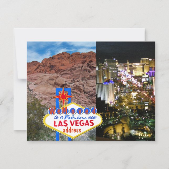 Faire-part We Moved Las Vegas Address Announcement Postcard (Devant)