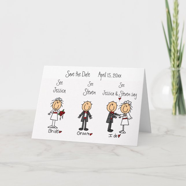 Faire-part Whimsical Fun Save the Date! (Devant)