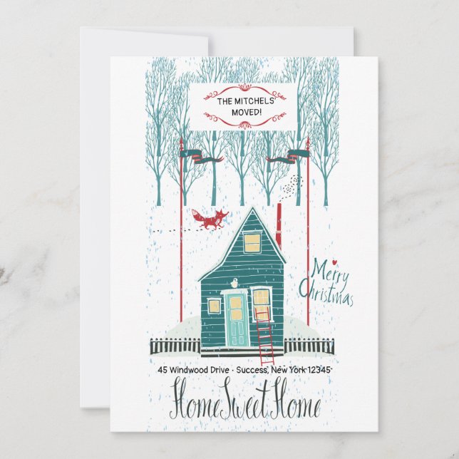 Faire-part Winter Home Nouvelle adresse (Devant)
