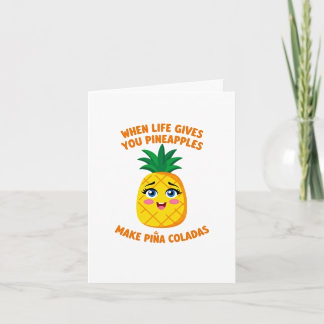 FAIRE PINA COLADA Carte d'ananas sucré (Devant)