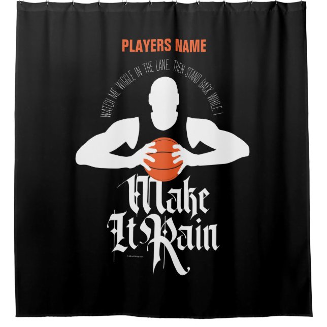 Faire Pluie (Basketball) Douche Rideau (Devant)