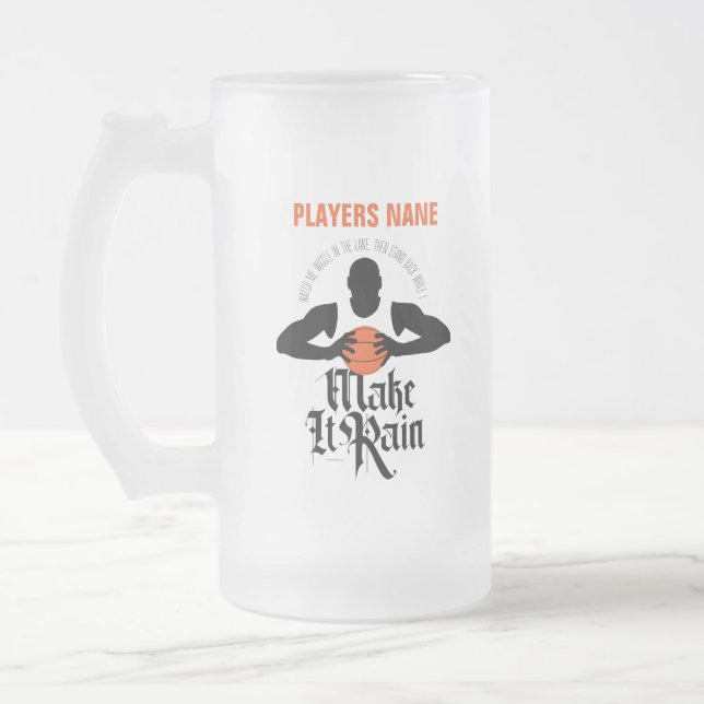 Faire Pluie (Basketball) Verre Frosted Beer Mug (Gauche)
