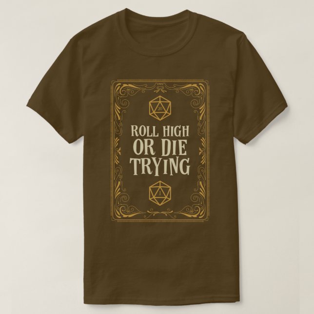 Faire rouler haut ou mourir Tri D20 dés (Design devant)