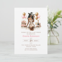 Faire Selle Invitation de Réception de Mariage Wes