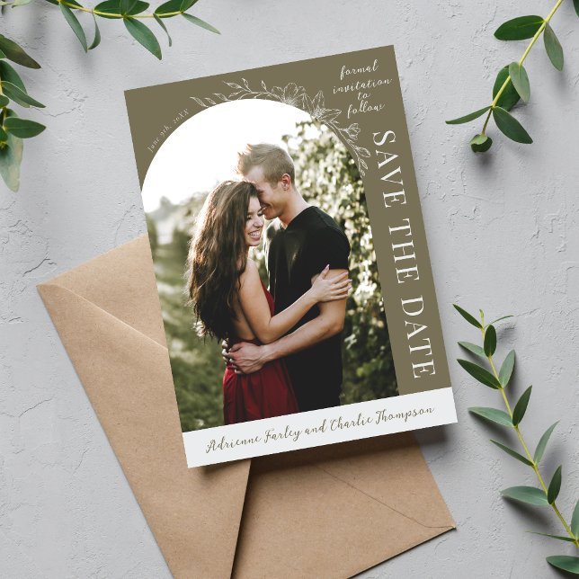 Faire simple floral 1 Thym vert Save The Date (Créateur téléchargé)