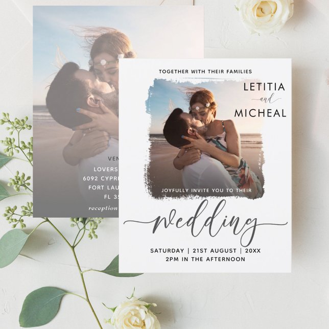 Faire Simple Photo Invitation de Mariage (Créateur téléchargé)