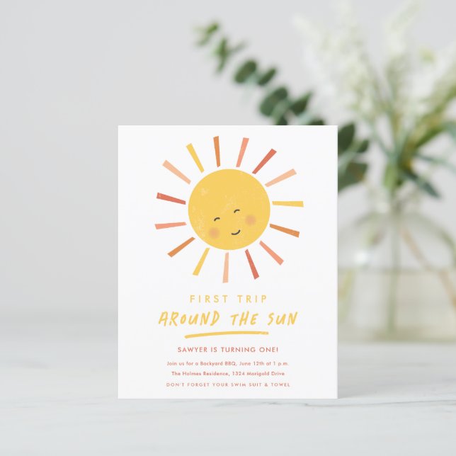 Faire son premier tour du Soleil Invitations pour  (Debout devant)