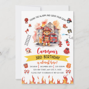 Faire sonner l'alarme Invitation d'anniversaire de