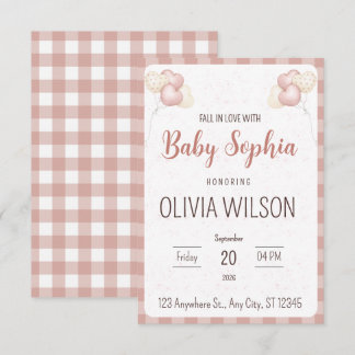 Faire tomber dans l'amour Invitation à la baby sho