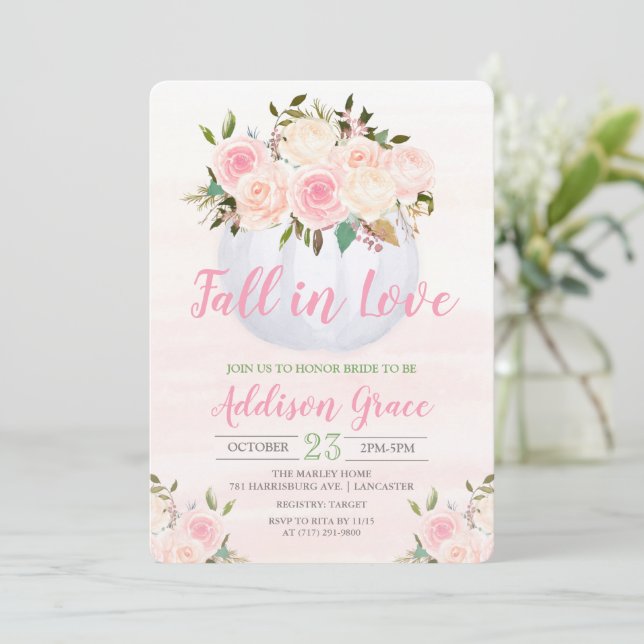 Faire tomber dans l'amour Invitation de Fête de Ma (Debout devant)