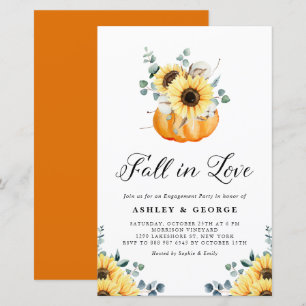 Faire tomber en amour Citrouille Tournesol Invitat
