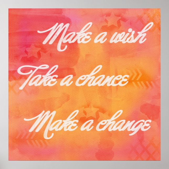 Faire un changement Poster d'art (Devant)