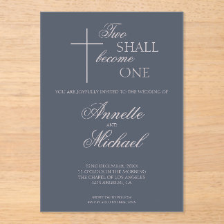 Faire Un Seul Deux Invitation De Mariage Chrétien