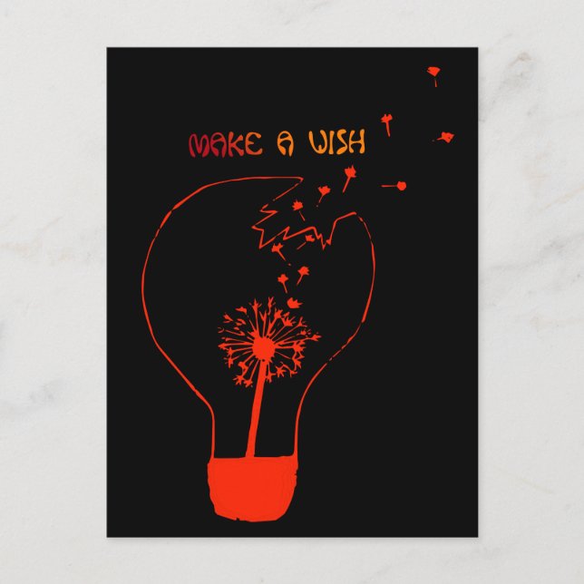 Faire une carte postale de souhait Dandelion Abstr (Devant)