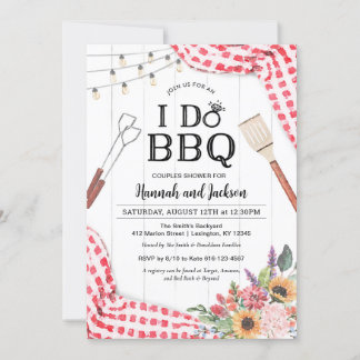 Faire une invitation BBQ pour couples Shower avec 