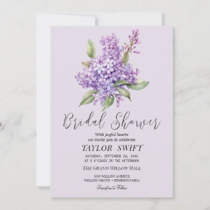 Fairepart de Mariage Champêtre au Lilas Lavande