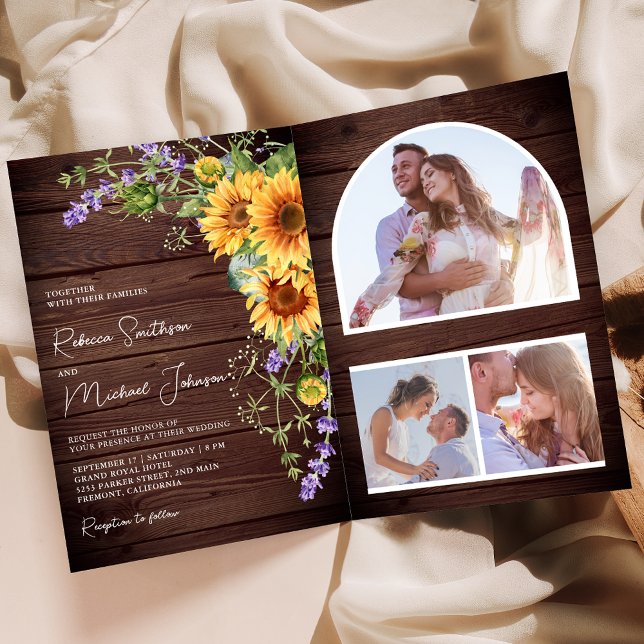 Fairepart de mariage en bois avec code QR tourneso (Créateur téléchargé)