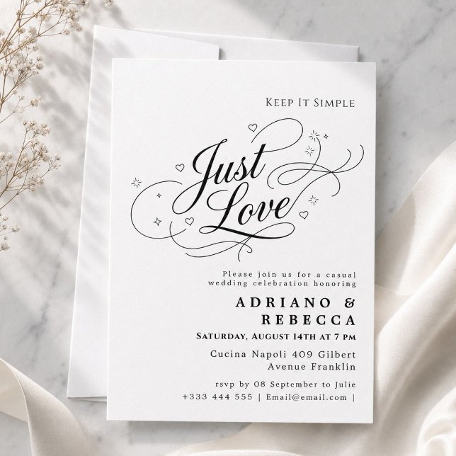 Fairepart de Mariage Just Love (Créateur téléchargé)
