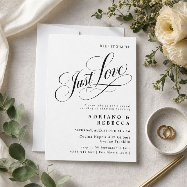 Fairepart de Mariage Just Love (Créateur téléchargé)