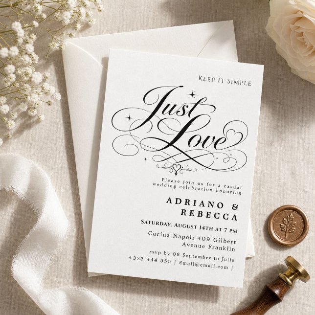 Fairepart de Mariage Just Love (Créateur téléchargé)